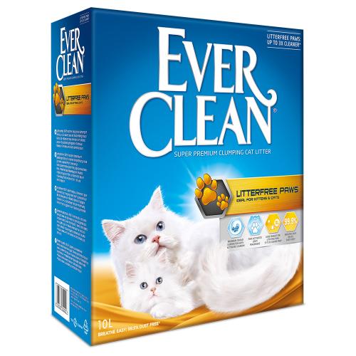 Ever Clean® Litterfree Paws Άμμος για Γάτες - Πακέτο Προσφοράς: 2 x 10 l