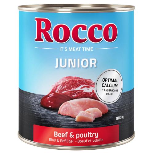 Πακέτο Προσφοράς Rocco Junior 24 x 800 g - Πουλερικά & Μοσχάρι