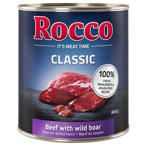 24 x 800 g Rocco Classic σε Ειδική Τιμή! - Βοδινό με Αγριογούρουνο
