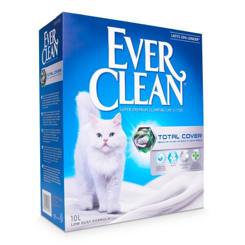 Ever Clean® Total Cover Συγκολλητική Άμμος - Χωρίς Άρωμα - Πακέτο Προσφοράς: 2 x 10 l