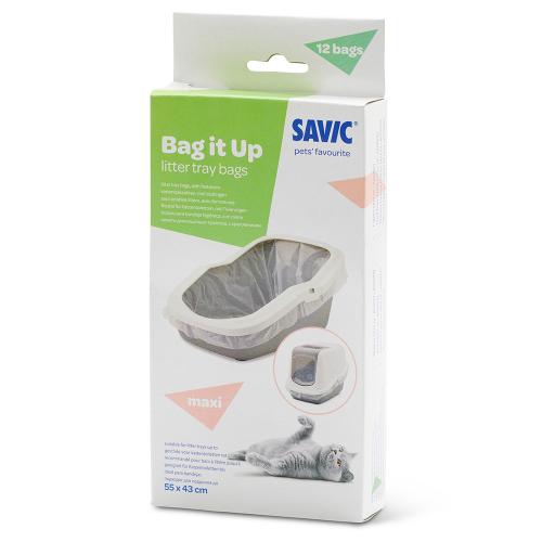Τουαλέτα Γάτας Savic Nestor Impression - Bag it Up Litter Tray Bags, Maxi, 1 x 12 τμχ.