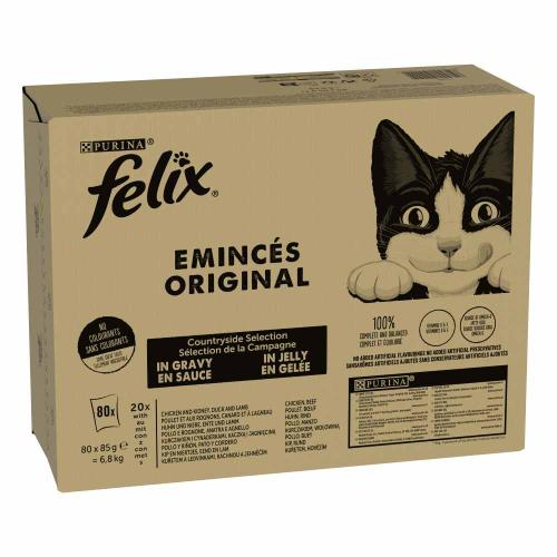Πακέτο Προσφοράς Felix Classic Φακελάκια 80 x 85 g - Ποικιλία Φάρμας (4 είδη)