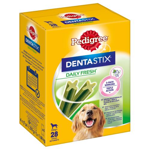 Πακέτο Προσφοράς: 168 τμχ. Pedigree DentaStix Daily Oral Care / Fresh - Fresh - για μεγαλόσωμους σκύλους (>25 kg)