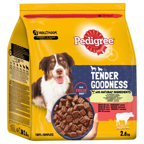 Pedigree Tender Goodness με Βοδινό - Πακέτο Προσφοράς: 3 x 2,6 kg