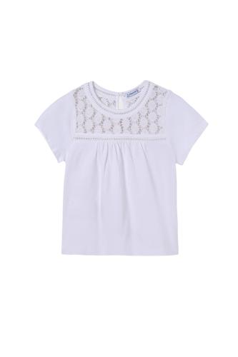 Παιδική Μπλούζα Για Κορίτσι MAYORAL 24-06005-082 Άσπρο