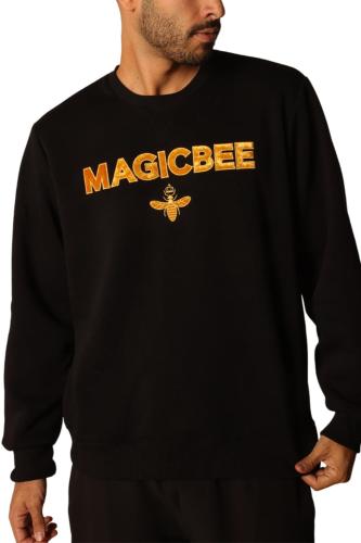 Ανδρικό Φούτερ MAGIC BEE 23510-BLACK Μαύρο
