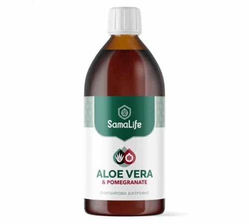 SamaLife Χυμός Aloe Vera με Ρόδι 500ml