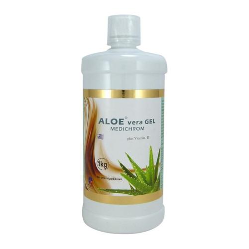 Medichrom Aloe Vera Gel Plus Vitamin D Με Γεύση Ροδάκινο 1Lt