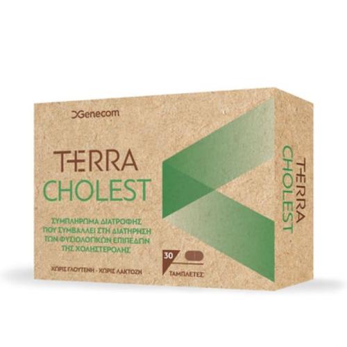 Genecom Terra Cholest Συμπλήρωμα Διατροφής για την Χοληστερόλη 30 Ταμπλέτες