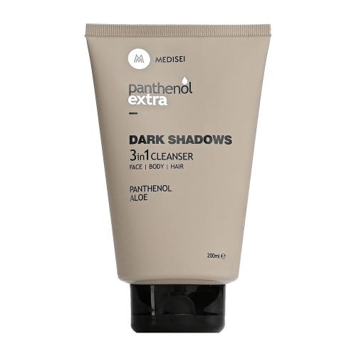 Medisei Panthenol Extra Dark Shadows 3 in 1 Cleanser Face, Body, Hair Καθαριστικό για Πρόσωπο, Σώμα & Μαλλιά, 200ml