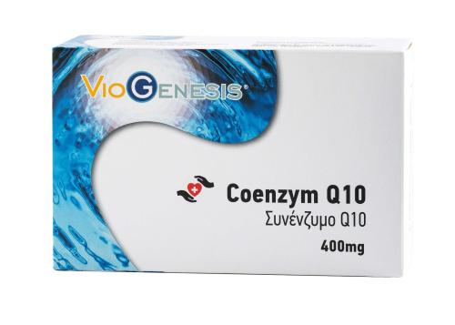 Viogenesis Coenzym Q10 400mg (Συνένζυμο Q10) 60 Κάψουλες