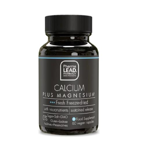 Pharmalead Calcium Plus Magnesium Καλή Υγεία Οστών, Δοντιών & Μυών, 60 Φυτικές Κάψουλες