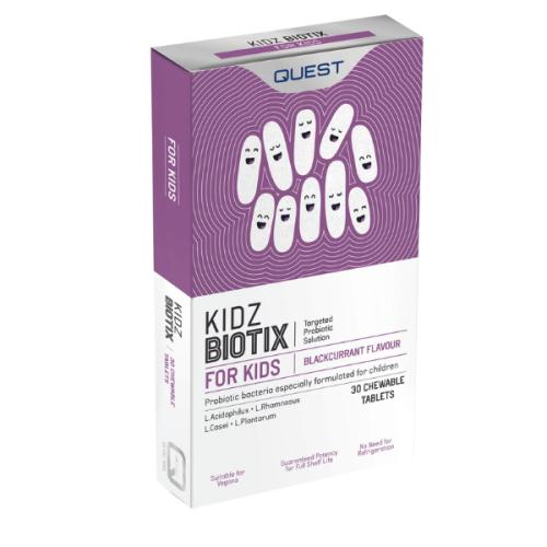 Quest Kidz Biotix-Προβιοτικά για Παιδιά 30 Μασώμενες Ταμπλέτες