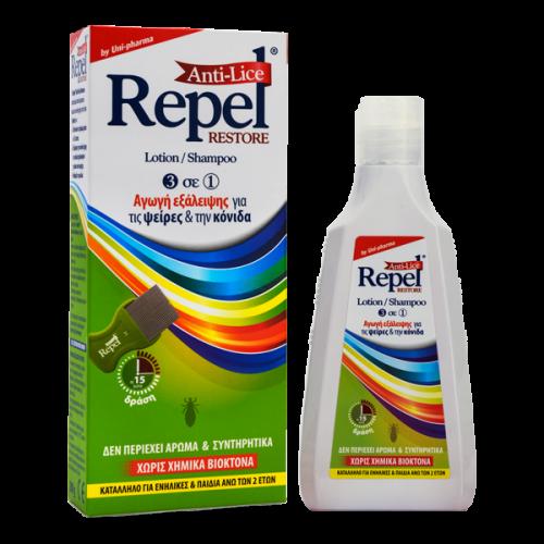 Repel Anti-Lice Restore Αντιφθειρική Αγωγή Σαμπουάν - Λοσιόν 200ml