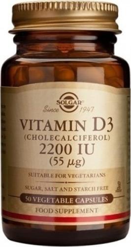 Solgar Vitamin D3 2200IU 50 Φυσικές Κάψουλες
