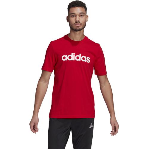 adidas Essentials Ανδρικό Linear T-shirt Κόκκινο