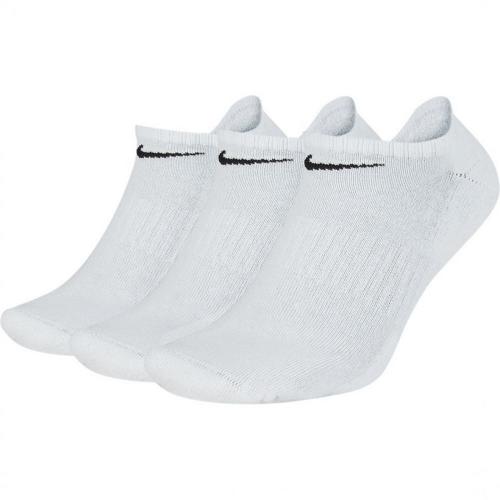 Nike Everyday Cushioned Χαμηλές Κάλτσες Προπόνησης Λευκές 3 Ζεύγη
