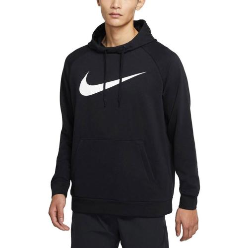 Nike Swoosh Ανδρικό Φούτερ Dri-FIT Μαύρο με Κουκούλα