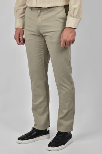 LCDN Παντελόνι Chinos Με Μικροσχέδιο - Μπεζ - DIAL ACUAREL CONFORT AREX 49-304