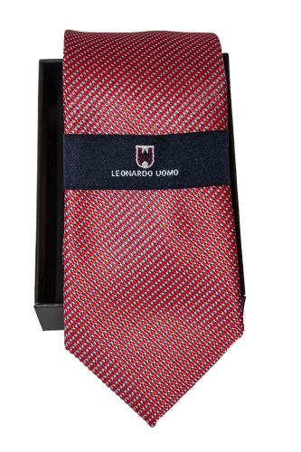Leonardo Uomo Γραβάτα Με Μαντήλι - Κόκκινο - RLD21015-2