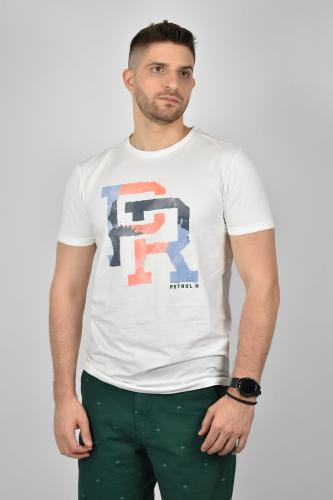 Petrol Industries Logo T-shirt - Λευκό - M-2020-TSR601