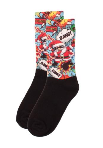 Κάλτσες γυναικείες Printed Santa Is Having Fun TRCH5