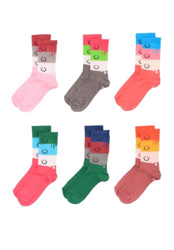 Κάλτσες παιδικές Smiley Faces Design 6 Τεμ. 5511655