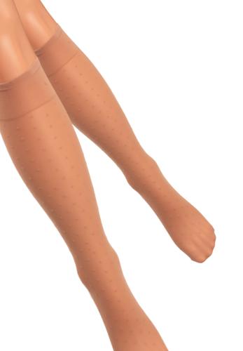 Κάλτσα μέχρι το γόνατο με σχέδιο Poua Linea D'oro LDK240-Κάραμελ