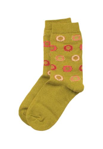 Κάλτσες γυναικείες ισοθερμικές μάλλινες Happy WOOL4-Λαχανί