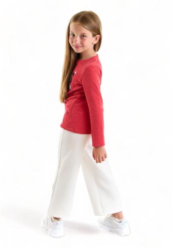 Σετ για κορίτσι βαμβακερό με Rib μπλούζα Cimpa Disney Minnie Mouse MN21224-Φούξια