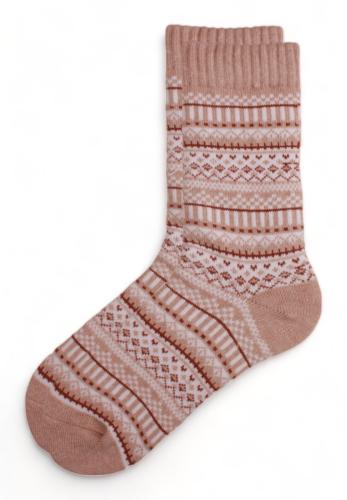 Κάλτσα γυναικεία βαμβακερή Pro Socks Nordic AKD001-Εκρού