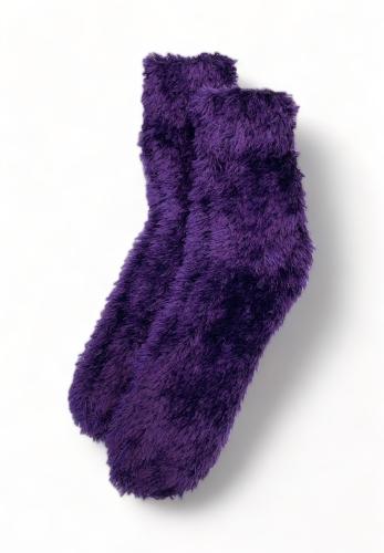 Κάλτσες ζεστές χνουδωτές γυναικείες Pamela W21OZE01-Μωβ