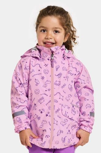 Αδιάβροχο παιδικό μπουφάν Didriksons NORMA KIDS PR JKT 3 χρώμα: μοβ
