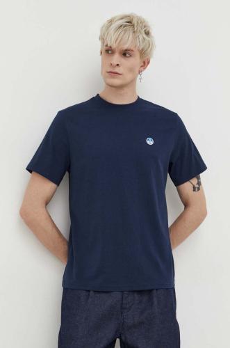 Βαμβακερό μπλουζάκι North Sails ανδρικά, χρώμα: ναυτικό μπλε