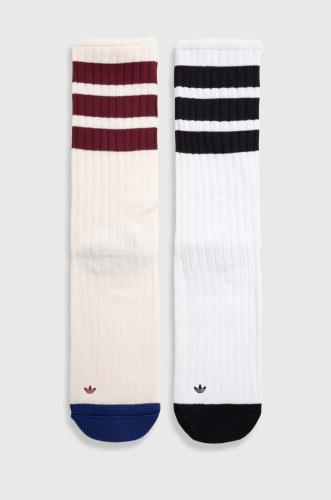 Κάλτσες adidas Originals 2-pack χρώμα: άσπρο