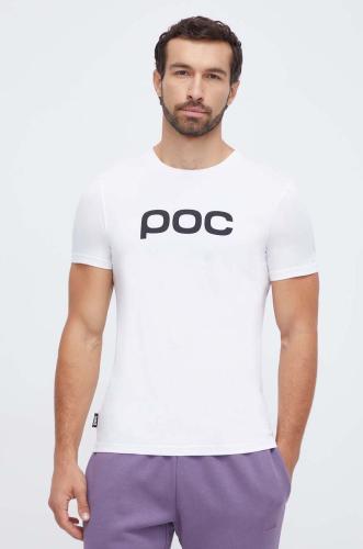 Βαμβακερό μπλουζάκι POC ανδρικά, χρώμα: άσπρο