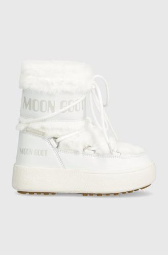 Παιδικές μπότες χιονιού Moon Boot 34300900 MB JTRACK FAUX FUR WP χρώμα: άσπρο