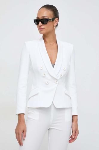 Σακάκι Elisabetta Franchi χρώμα: άσπρο