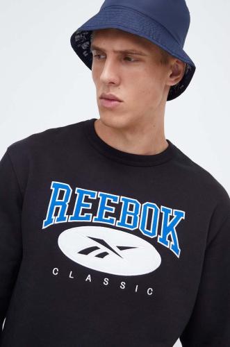 Μπλούζα Reebok Classic χρώμα: μαύρο
