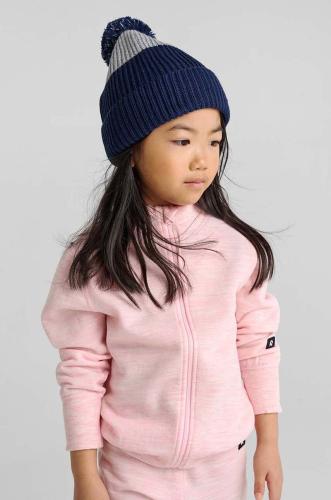 Παιδικό μάλλινο καπέλο Reima Pilke χρώμα: ναυτικό μπλε