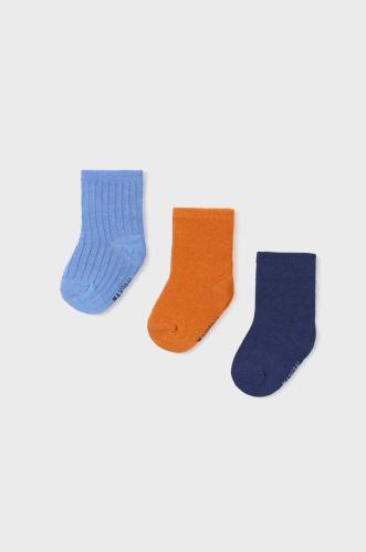 Παιδικές κάλτσες Mayoral 3-pack χρώμα: πορτοκαλί