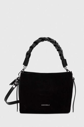Τσάντα σουέτ Coccinelle χρώμα: μαύρο