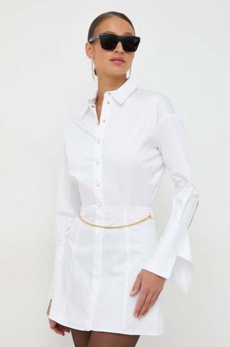 Φόρεμα Elisabetta Franchi χρώμα: άσπρο