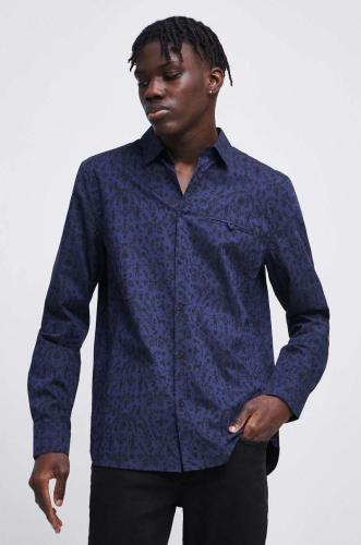 βαμβακερό πουκάμισο Medicine ανδρικό, χρώμα: ναυτικό μπλε
