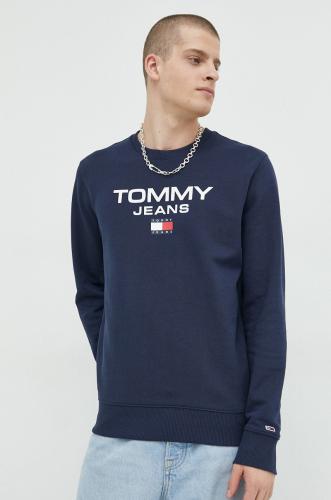 Βαμβακερή μπλούζα Tommy Jeans χρώμα: ναυτικό μπλε,