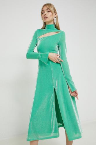 Φόρεμα Rotate χρώμα: πράσινο