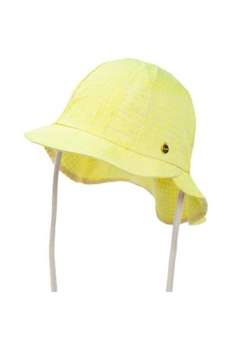 Παιδικό βαμβακερό καπέλο Jamiks χρώμα: κίτρινο