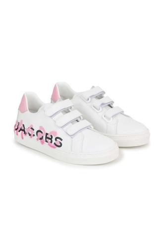 Παιδικά δερμάτινα αθλητικά παπούτσια Marc Jacobs χρώμα: άσπρο