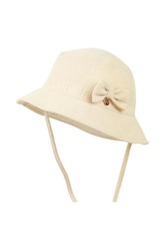 Παιδικό βαμβακερό καπέλο Jamiks MARIT χρώμα: μπεζ