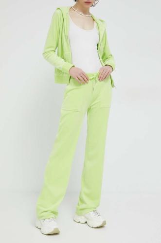 Παντελόνι φόρμας Juicy Couture χρώμα: πράσινο
